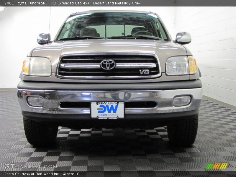Desert Sand Metallic / Gray 2001 Toyota Tundra SR5 TRD Extended Cab 4x4