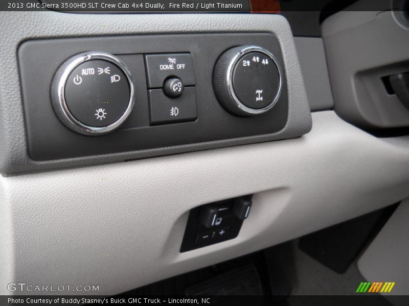 Controls of 2013 Sierra 3500HD SLT Crew Cab 4x4 Dually