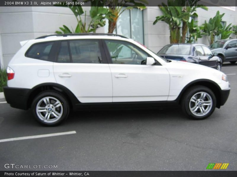 Alpine White / Sand Beige 2004 BMW X3 3.0i