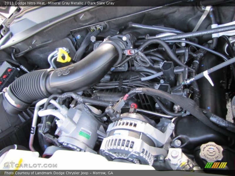 Mineral Gray Metallic / Dark Slate Gray 2011 Dodge Nitro Heat