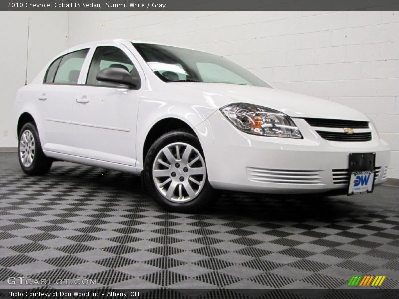 Summit White / Gray 2010 Chevrolet Cobalt LS Sedan