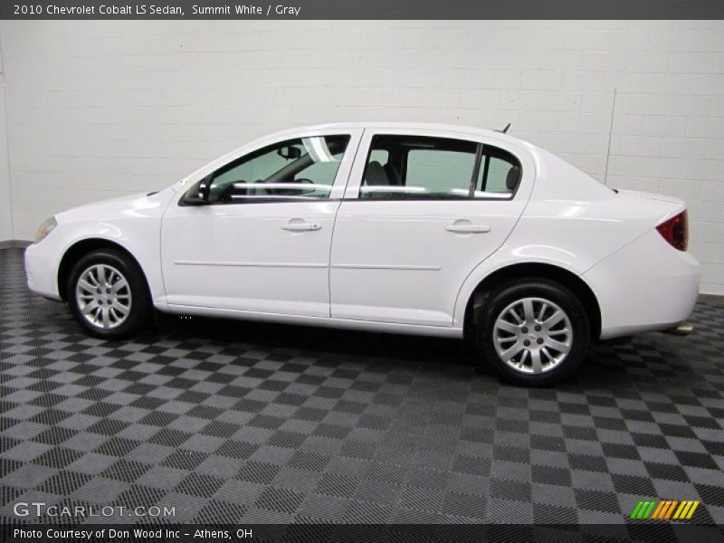 Summit White / Gray 2010 Chevrolet Cobalt LS Sedan