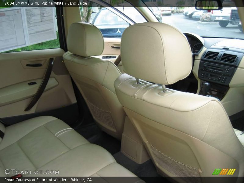 Alpine White / Sand Beige 2004 BMW X3 3.0i