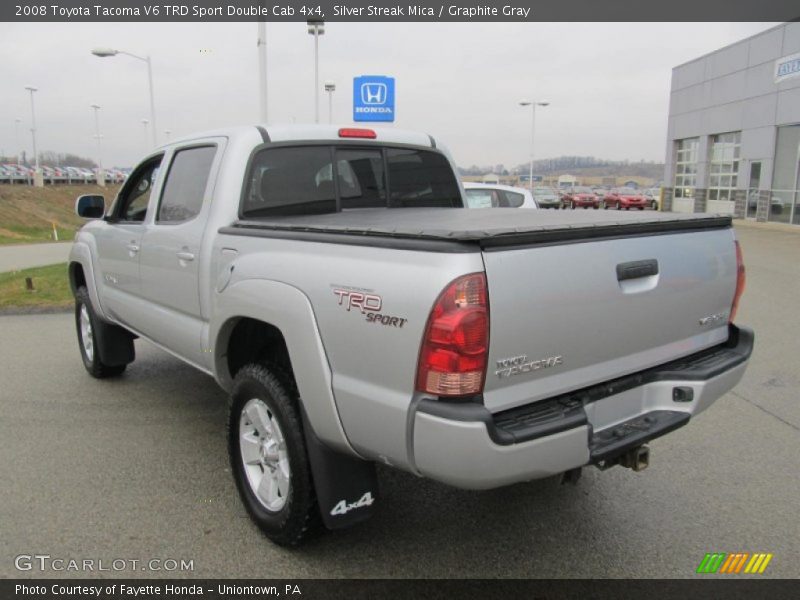 Silver Streak Mica / Graphite Gray 2008 Toyota Tacoma V6 TRD Sport Double Cab 4x4