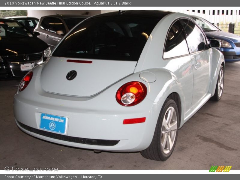 Aquarius Blue / Black 2010 Volkswagen New Beetle Final Edition Coupe