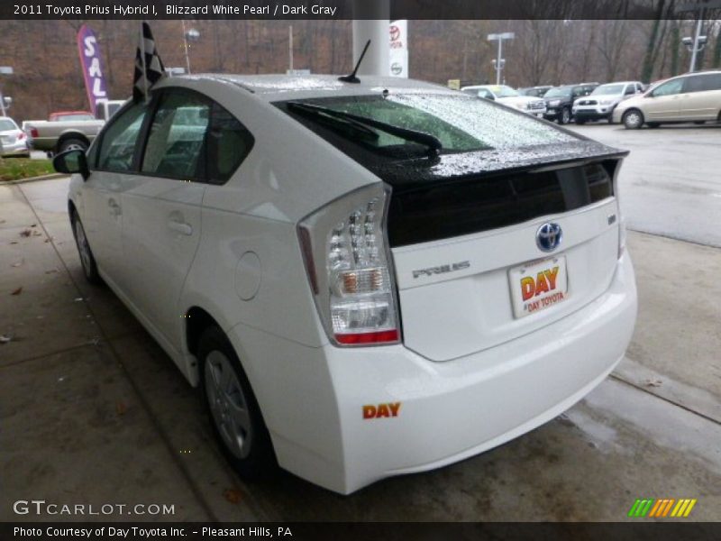 Blizzard White Pearl / Dark Gray 2011 Toyota Prius Hybrid I