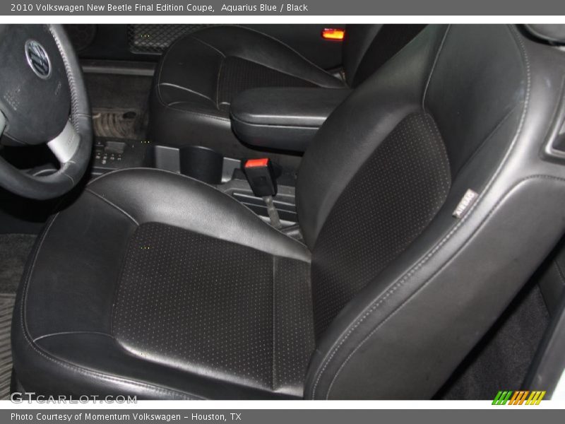 Aquarius Blue / Black 2010 Volkswagen New Beetle Final Edition Coupe