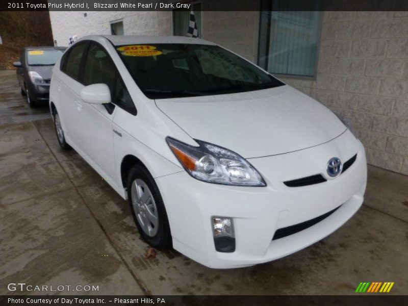 Blizzard White Pearl / Dark Gray 2011 Toyota Prius Hybrid I