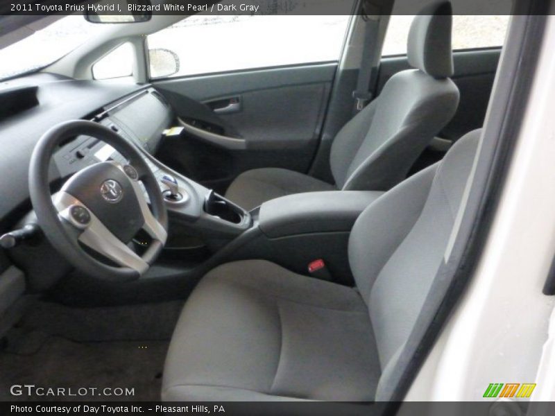 Blizzard White Pearl / Dark Gray 2011 Toyota Prius Hybrid I