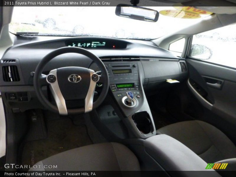 Blizzard White Pearl / Dark Gray 2011 Toyota Prius Hybrid I