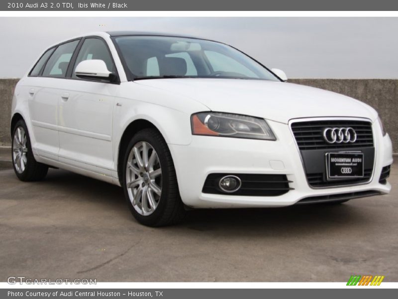 Ibis White / Black 2010 Audi A3 2.0 TDI
