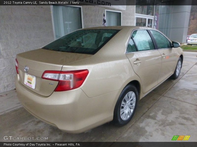 Sandy Beach Metallic / Ivory 2012 Toyota Camry LE