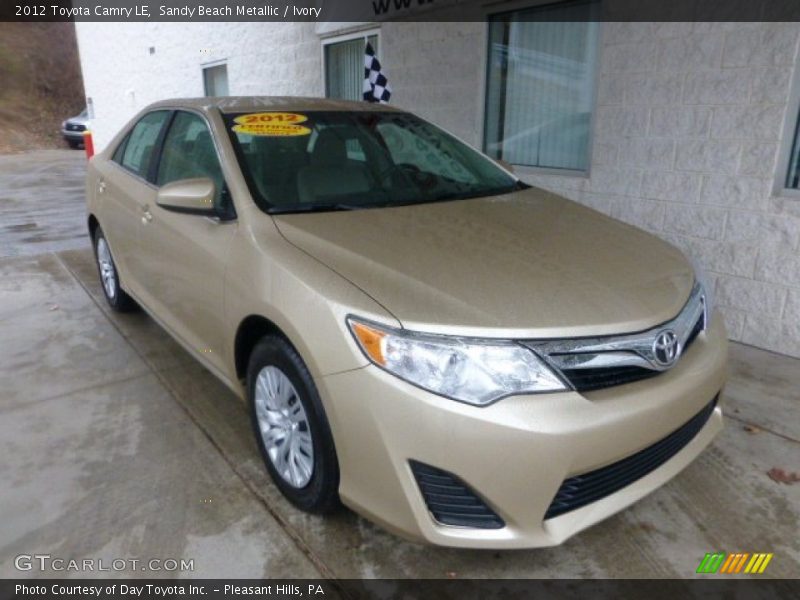 Sandy Beach Metallic / Ivory 2012 Toyota Camry LE
