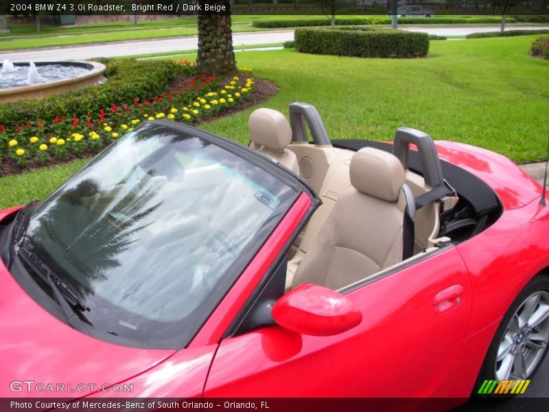 Bright Red / Dark Beige 2004 BMW Z4 3.0i Roadster