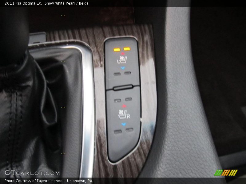 Snow White Pearl / Beige 2011 Kia Optima EX