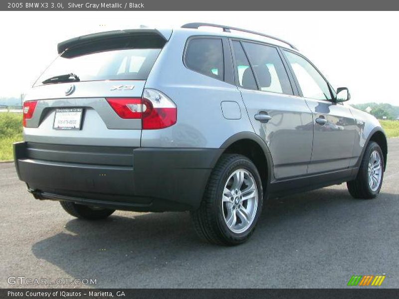 Silver Gray Metallic / Black 2005 BMW X3 3.0i