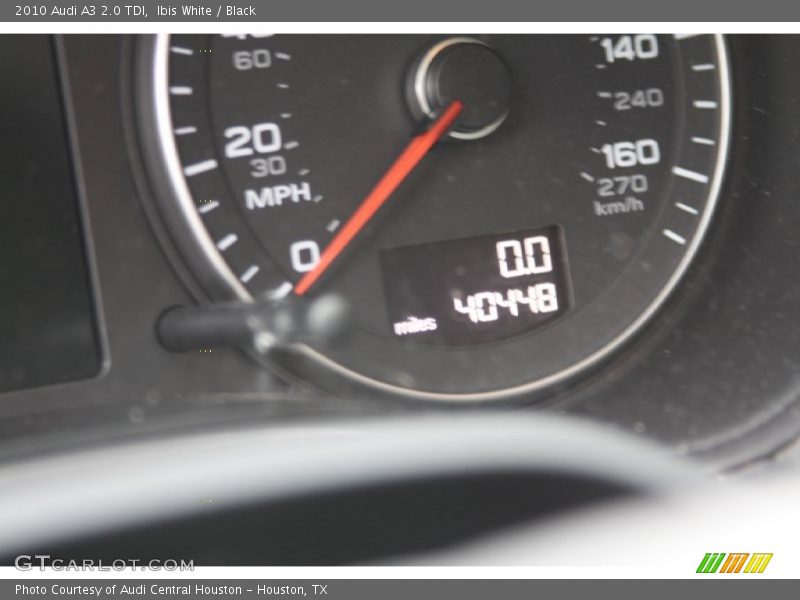 Ibis White / Black 2010 Audi A3 2.0 TDI
