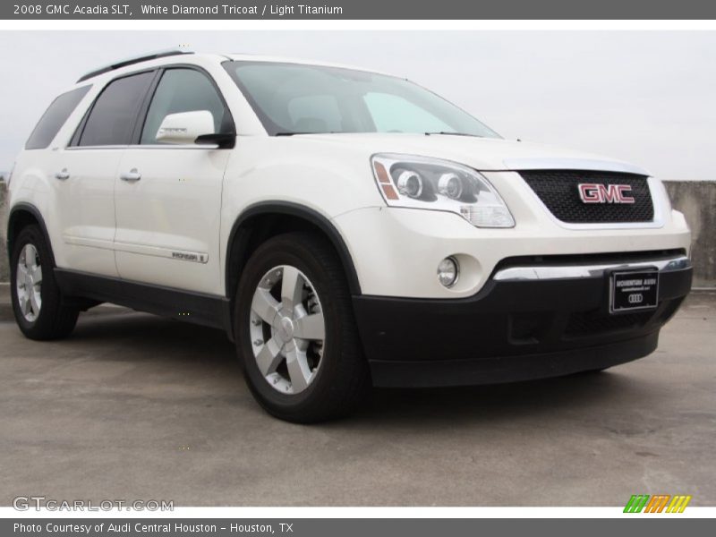 White Diamond Tricoat / Light Titanium 2008 GMC Acadia SLT