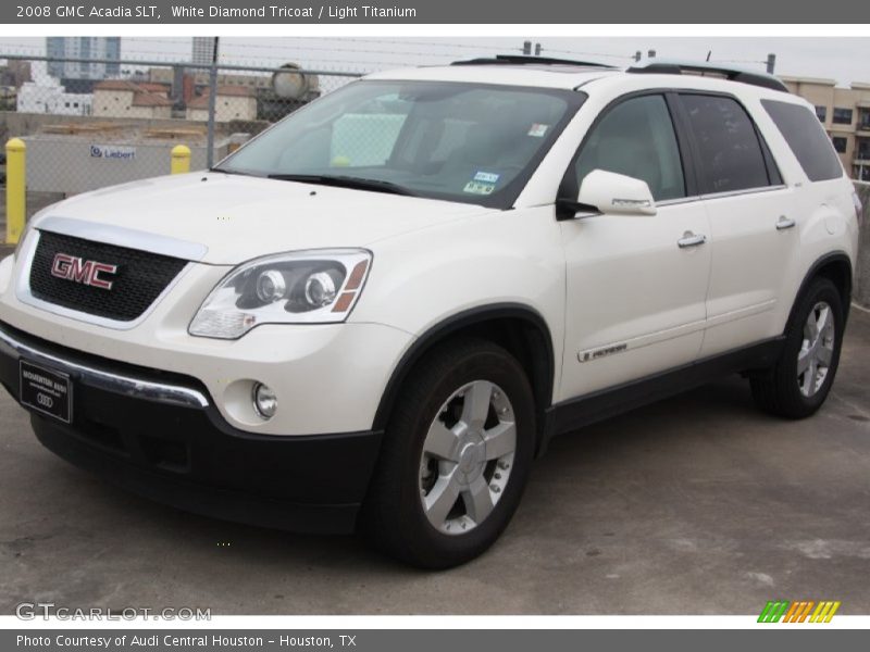 White Diamond Tricoat / Light Titanium 2008 GMC Acadia SLT