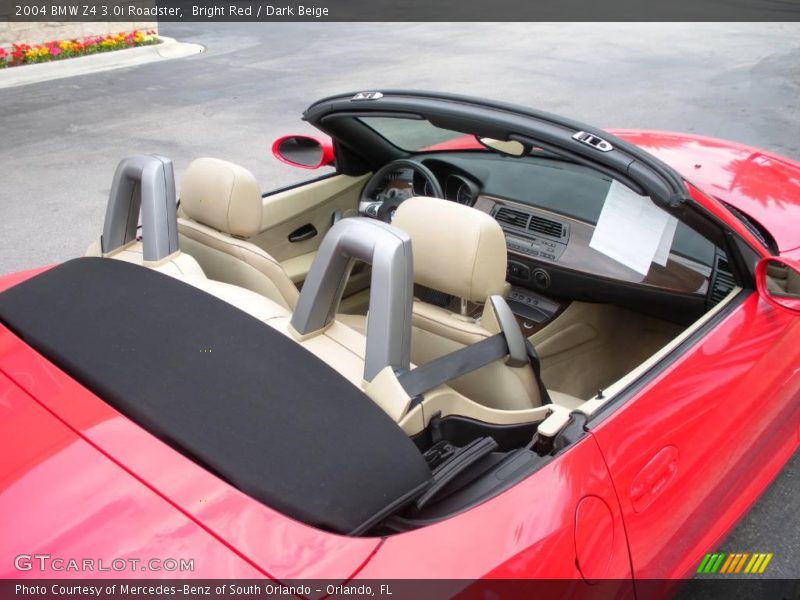 Bright Red / Dark Beige 2004 BMW Z4 3.0i Roadster