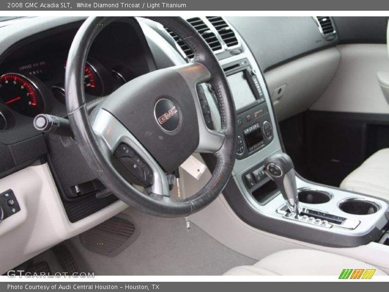 White Diamond Tricoat / Light Titanium 2008 GMC Acadia SLT