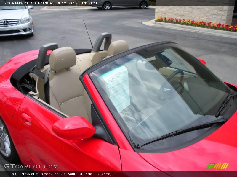 Bright Red / Dark Beige 2004 BMW Z4 3.0i Roadster