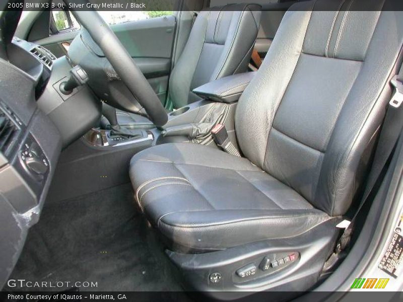 Silver Gray Metallic / Black 2005 BMW X3 3.0i