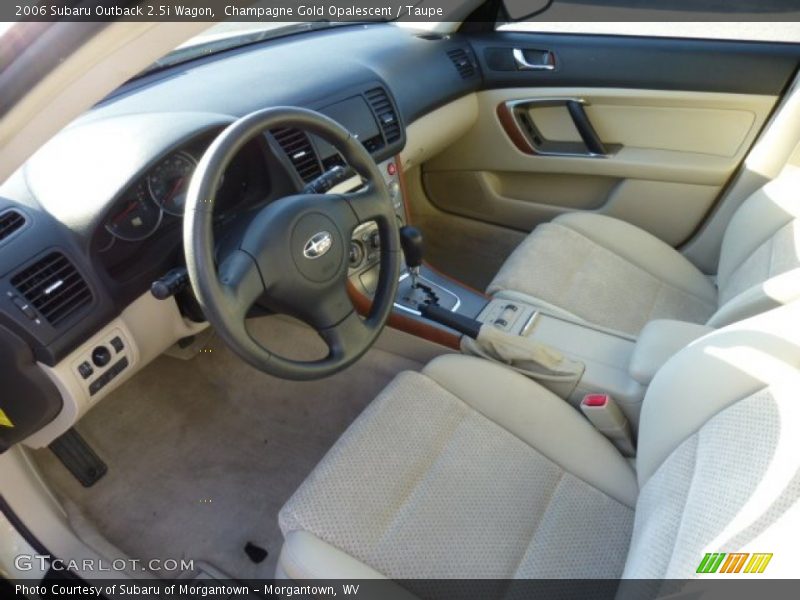 Champagne Gold Opalescent / Taupe 2006 Subaru Outback 2.5i Wagon