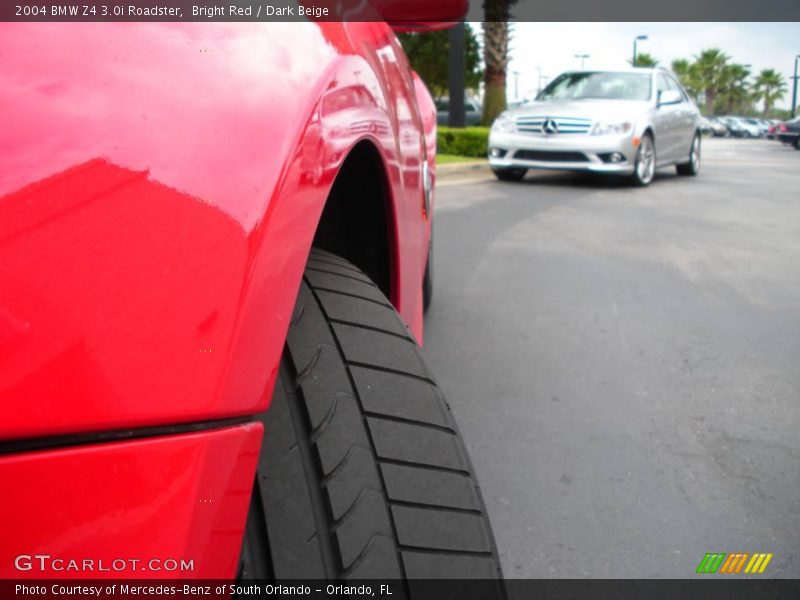 Bright Red / Dark Beige 2004 BMW Z4 3.0i Roadster