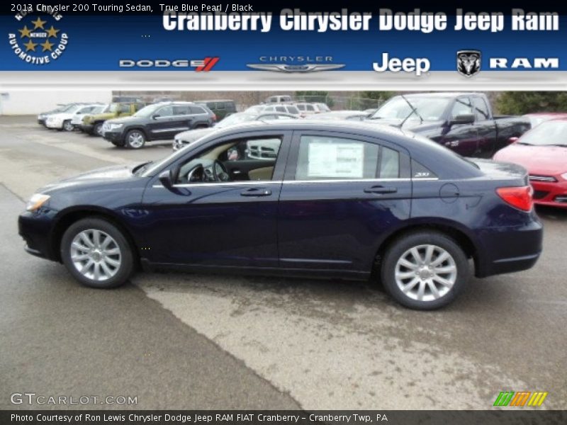 True Blue Pearl / Black 2013 Chrysler 200 Touring Sedan