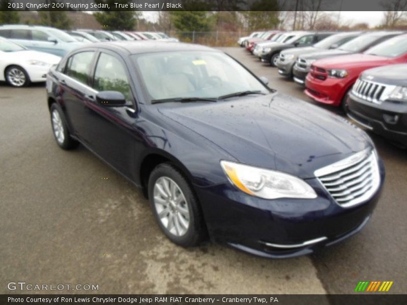 True Blue Pearl / Black 2013 Chrysler 200 Touring Sedan