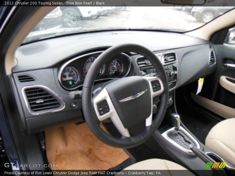 True Blue Pearl / Black 2013 Chrysler 200 Touring Sedan