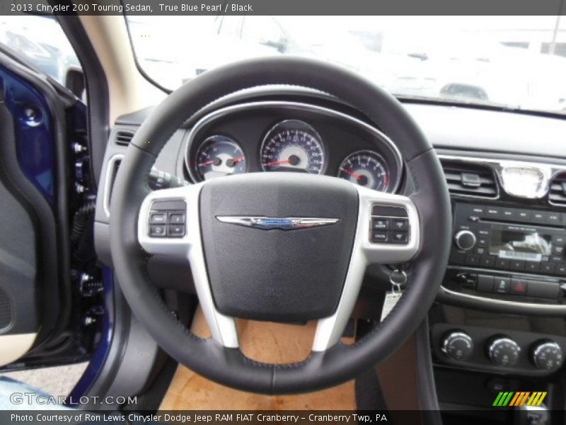 True Blue Pearl / Black 2013 Chrysler 200 Touring Sedan
