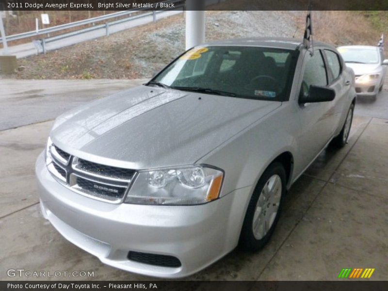 Bright Silver Metallic / Black 2011 Dodge Avenger Express