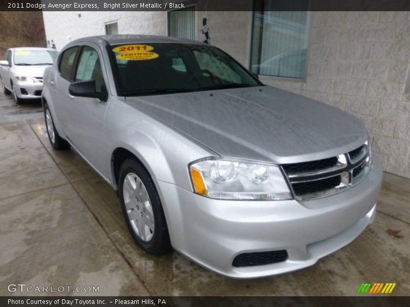 Bright Silver Metallic / Black 2011 Dodge Avenger Express