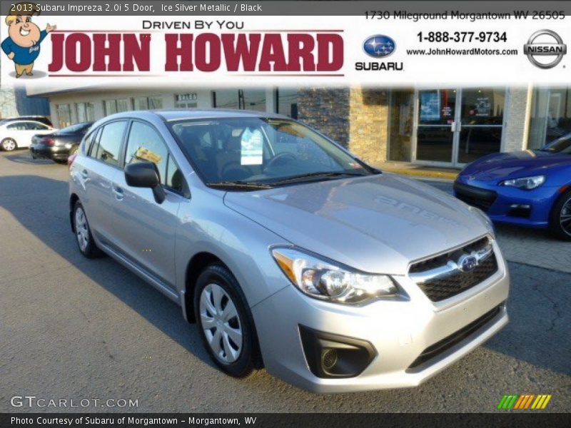 Ice Silver Metallic / Black 2013 Subaru Impreza 2.0i 5 Door