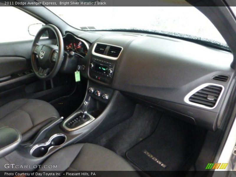 Bright Silver Metallic / Black 2011 Dodge Avenger Express