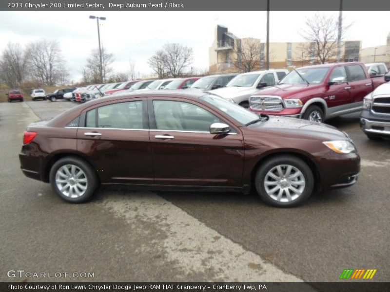 Deep Auburn Pearl / Black 2013 Chrysler 200 Limited Sedan