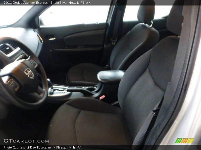 Bright Silver Metallic / Black 2011 Dodge Avenger Express