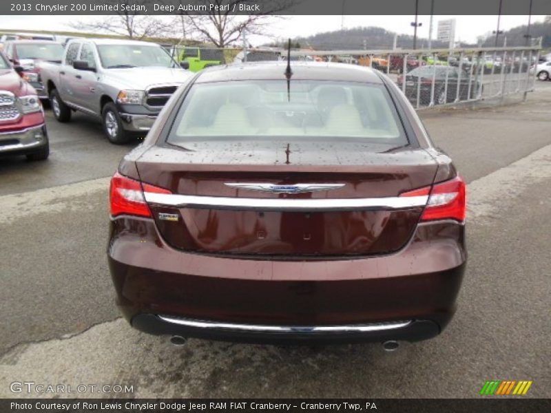Deep Auburn Pearl / Black 2013 Chrysler 200 Limited Sedan