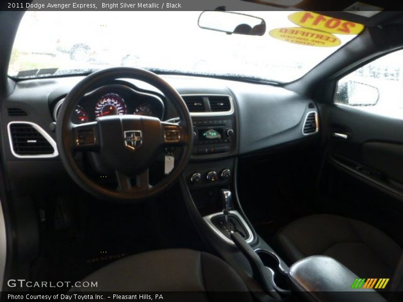 Bright Silver Metallic / Black 2011 Dodge Avenger Express