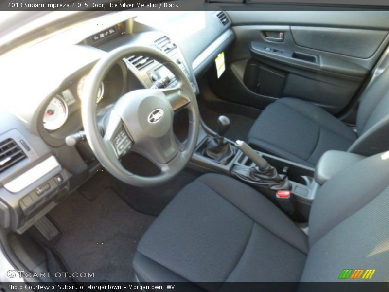 Ice Silver Metallic / Black 2013 Subaru Impreza 2.0i 5 Door