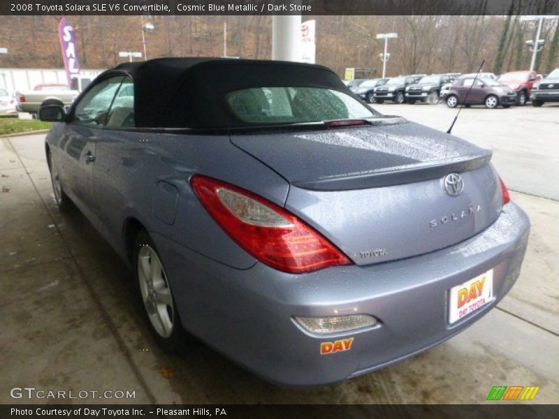 Cosmic Blue Metallic / Dark Stone 2008 Toyota Solara SLE V6 Convertible