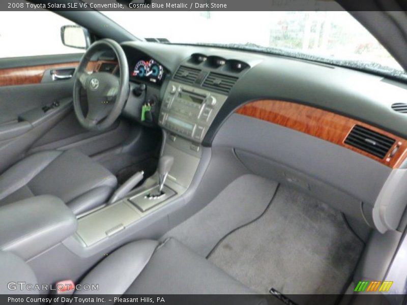 Cosmic Blue Metallic / Dark Stone 2008 Toyota Solara SLE V6 Convertible