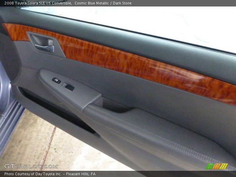 Cosmic Blue Metallic / Dark Stone 2008 Toyota Solara SLE V6 Convertible