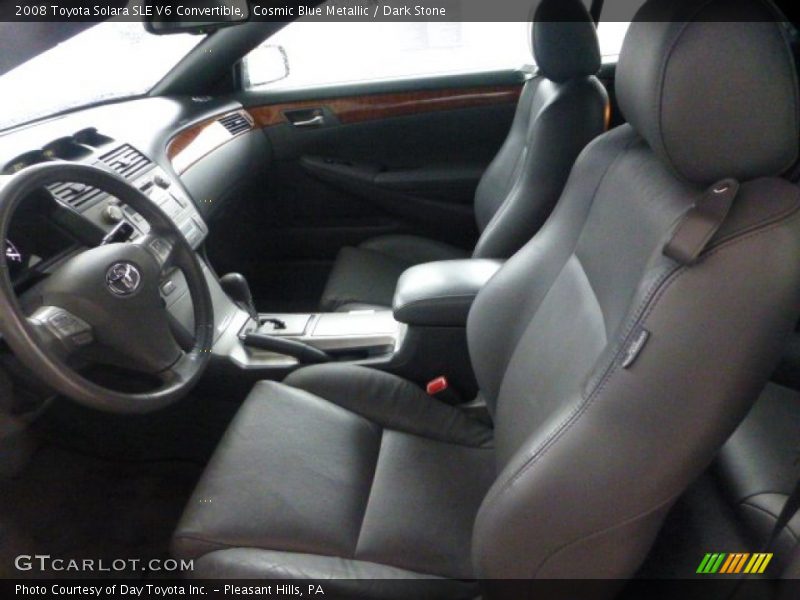 Cosmic Blue Metallic / Dark Stone 2008 Toyota Solara SLE V6 Convertible