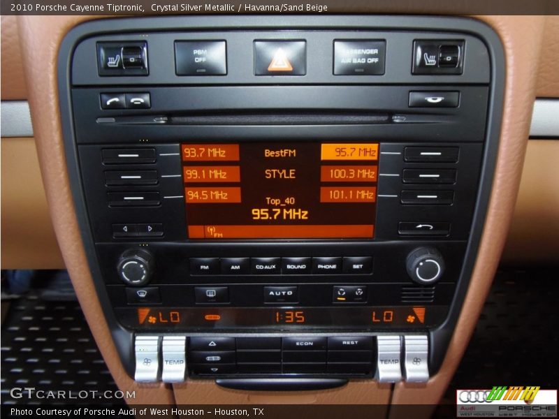 Crystal Silver Metallic / Havanna/Sand Beige 2010 Porsche Cayenne Tiptronic