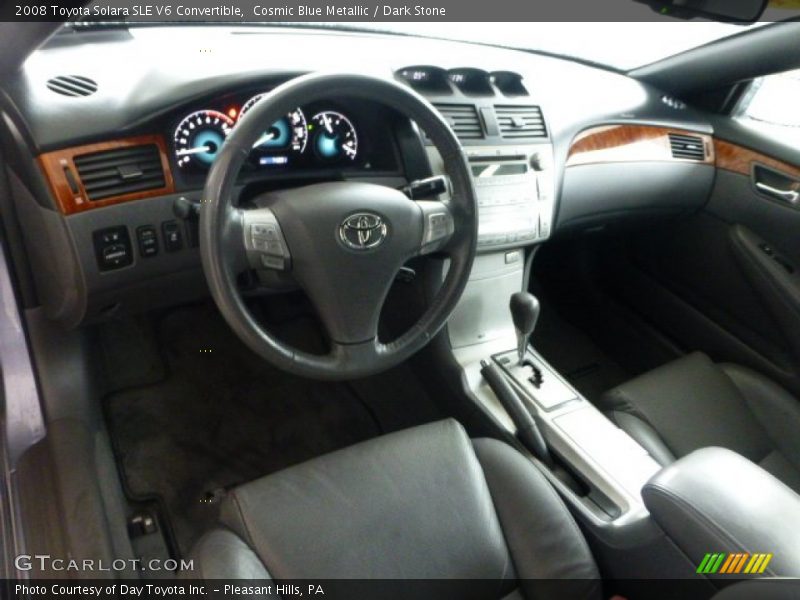 Cosmic Blue Metallic / Dark Stone 2008 Toyota Solara SLE V6 Convertible