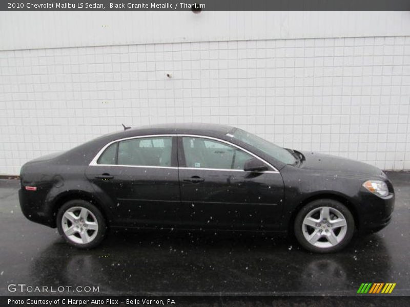 Black Granite Metallic / Titanium 2010 Chevrolet Malibu LS Sedan