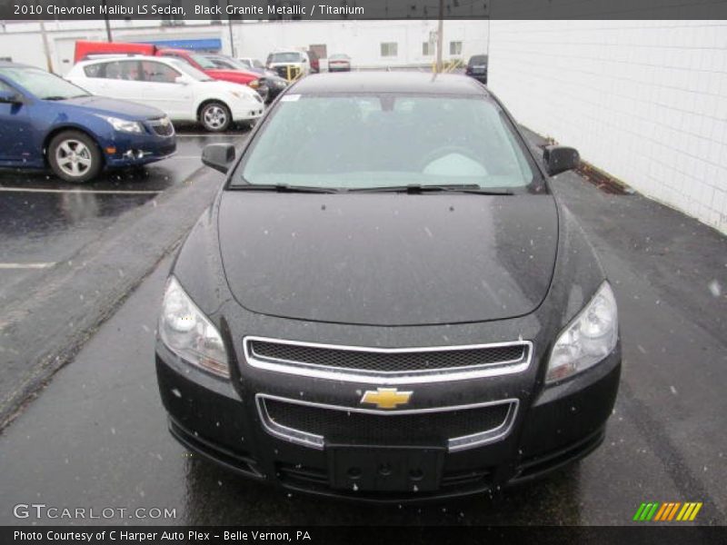 Black Granite Metallic / Titanium 2010 Chevrolet Malibu LS Sedan